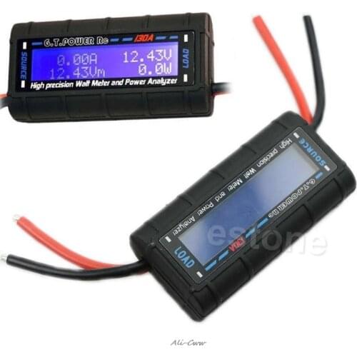 2018 G.T.POWER RC 130A Watt Meter and Power Analyzer High Precision LCD 60V GT-Power