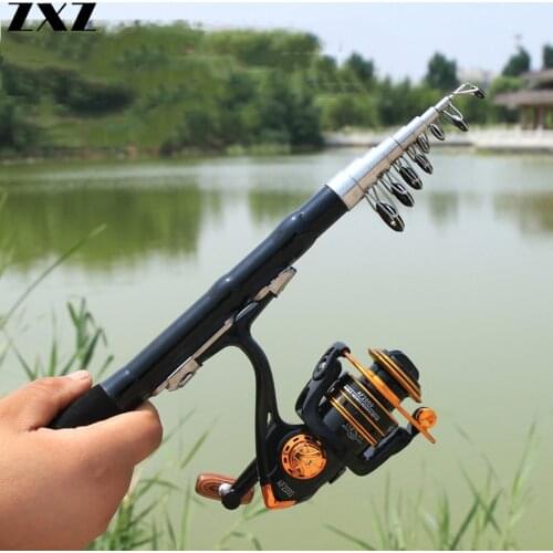 29CM Quality Carbon Fiber Portable Mini Telescopic Ultra Light Fishing Rod 1m 1.2m 1.5m 2.3m Short Sea Rod Lure Rods for Fish T4