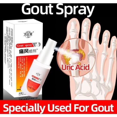 35ml Gout Spray Herbal Medically Treat Gout Cause Neck Waist Shoulder Leg Joint Bone Sore Care Fluid