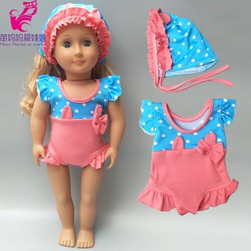 43cm Baby Doll Bikini Clothes Fit for 18inch American Dolls Summer Clothes