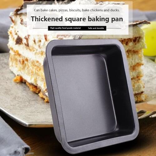 8 Inch Square Baking Mold Non Stick Carbon Steel Baking Pan Bread Toast Mould Cake Tools Kitchen Baking Accessories