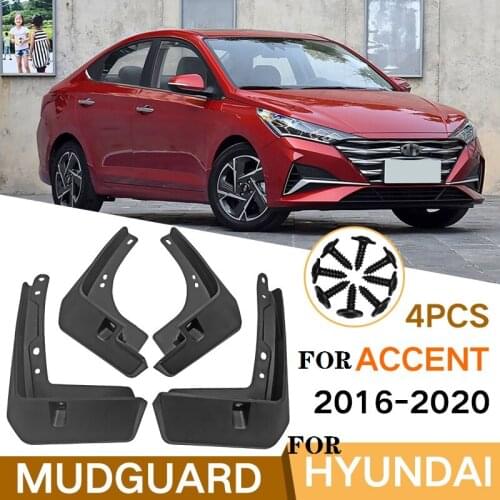 Mudguards For Hyundai Accent 2016 - 2020 Mud Flap Flaps Splash Guard Splash Guards Fender Mudflaps Car Accessories