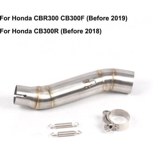 For Honda CBR300 CB300R CB300F Motorcycle Exhaust System Middle Link Tube Pipe