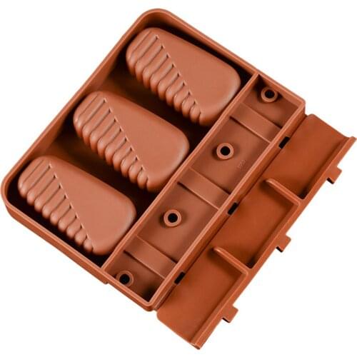 Food Safe Silicone Ice Cream Molds 3 Cell Frozen Ice Cube Molds Popsicle Maker DIY Homemade Freezer Ice Lolly Mould m171