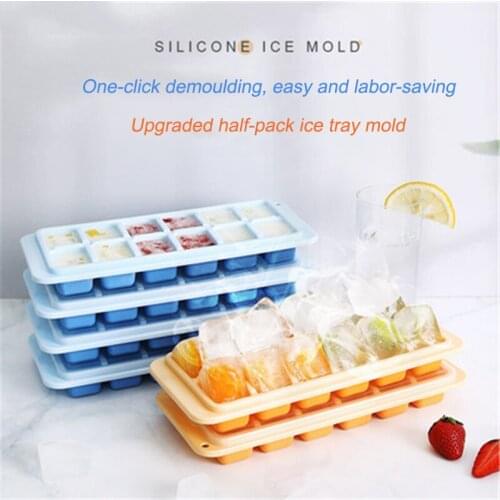 Ice Cube Tray Ice Cube Silicone Ice Cube Maker Mold Food Grade Flexible Silicone Ice Molds Square Shape Ice Cube Trays Molds