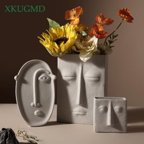 Hot New Products Europe Ceramics Creative Porch Art Dried Flower Flower Arrangement Plant Pot Balcony Home Decoration Ornaments