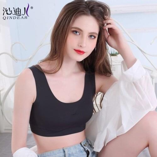 Ready-made Korean fashion U-shaped back comfortable breathable cotton seamless sports bra and removable yoga bra for sleeping