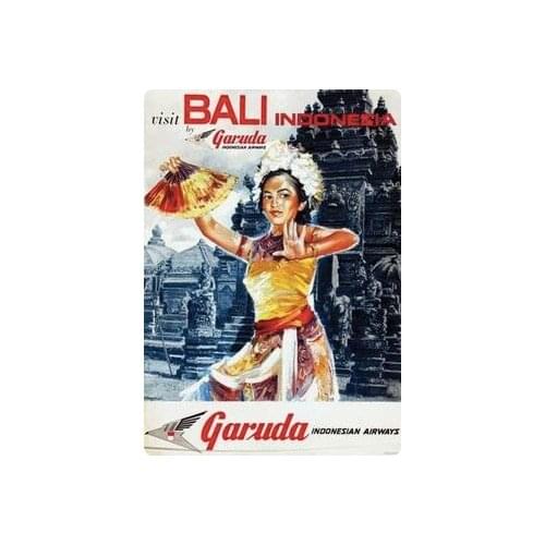 Garuda Airline Indonesia Travel Tour Retro Vintage Poster Canvas Painting DIY Wall Paper Posters Home Decor Gift
