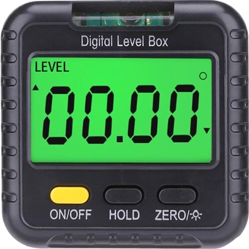 Mini Magnetic Digital Inclinometer Level Box Gauge Angle Meter Finder Protractor Base Small Electronic Protractor Measuring Too