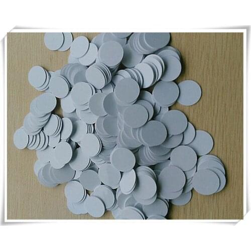 200pcs/Lot 25mm Diameter RFID Coin Type Round Card tag sticker 125KHz TK4100 EM4100 Read Only Compatible EM4100 PVC Material