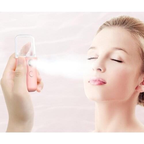 Mini Mist Sprayer Face Moisturizing Humidifier USB Rechargeable Hydrating Device