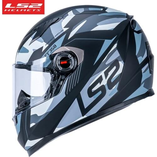 100% Original LS2 FF358 Full Face Motorcycle Helmet Alex barros Man Woman Racing capacetes cascos para moto ECE