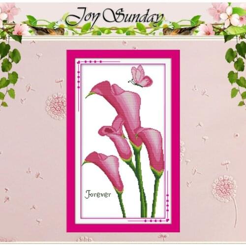 Lily Fragrance Patterns Counted Cross Stitch 11CT 14CT Cross Stitch Set Wholesale Flower Cross-stitch Kit Embroidery Needlework