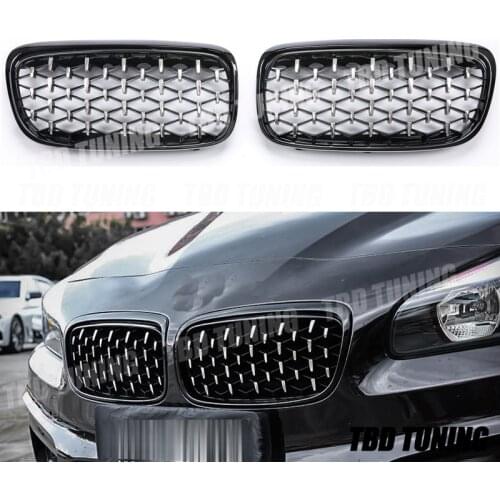 Meteor Shower Style Kindey Grille For BMW 2 Series F45 F46 2015 2016 2017 2018 218i 220i Front Grills
