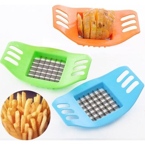 Stainless Steel Vegetable Potato Slicer Cutter Chopper Chips Making Tool Potato Cutting Fries Tool Kitchen Accessories