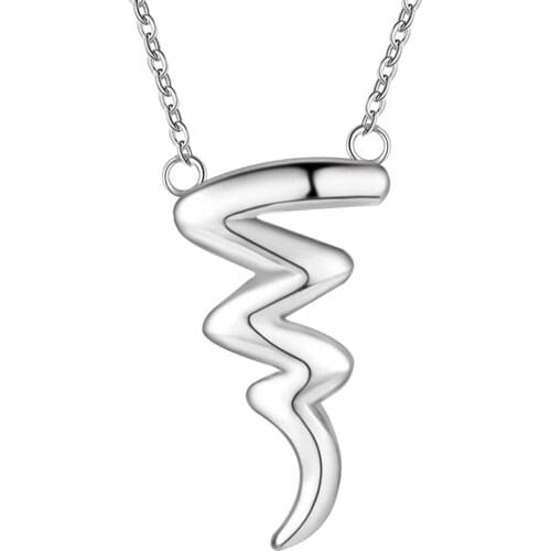 Lucky Charm Silver Color Pendants For Women Jewelry Necklace Lady Accessories Fashion Jewelry Pendant Aquatic Plant AN585