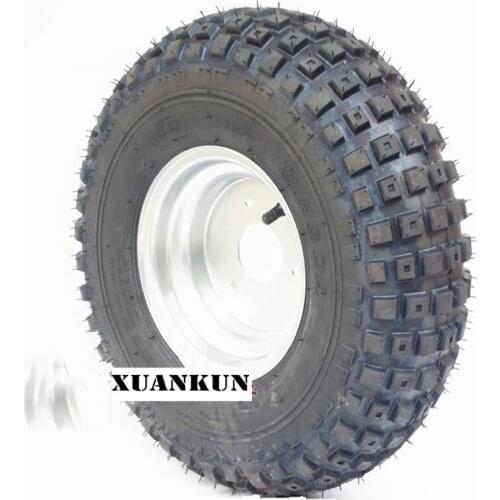 XUANKUN Karting ATV 16X8.00-7 Inch Tires 7 Inch Vacuum Tire Hub Assembly