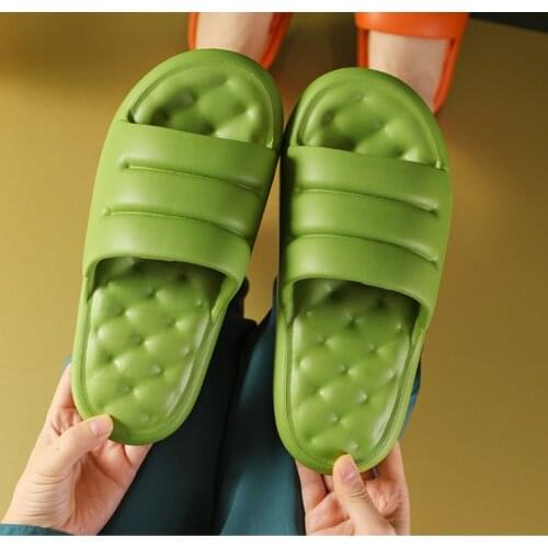 Slippers Woman Thick Soles Soft Indoor Slippers EVA Sofa Slides Women Anti-slip Sandals Bathing Shoes Men Slipper for Female/man