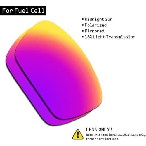 SmartVLT Polarized Sunglasses Replacement Lenses for Oakley Fuel Cell - Midnight Sun