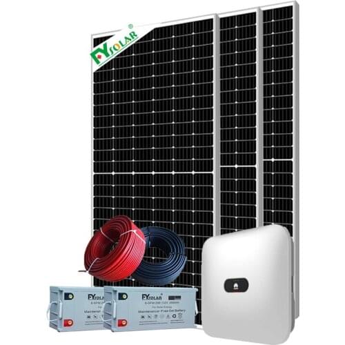 Solar panels with built in inverters battery 3kw home solar panel system complete off grid