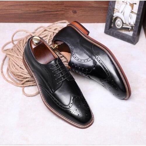 Мужские кожаные туфли Sponge Mice China At AliExpress