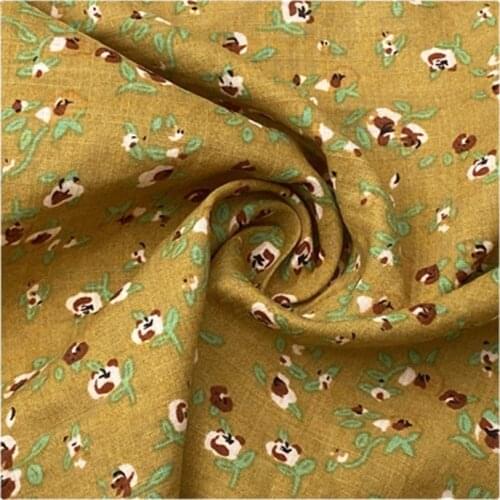 Width 59'' Chinese Style Thin Breathable Jacquard Cotton Linen Fabric By The Yard For Shirt Dress Cheongsam Material