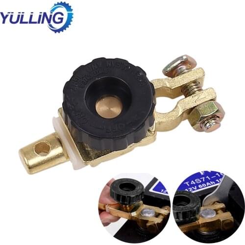 Universal Car Battery Switch Battery Terminal Link Switch Quick Cut-off Disconnect Protector RV Car Battery Power-off Switch