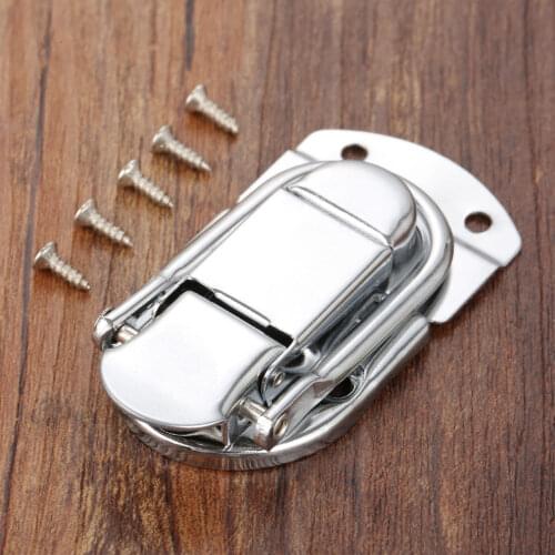 68*34mm Vintage Metal Box Lock Toggle Latch Chest Gift Box Suitcase Case Buckles Hasp Latch Catch Clasp Hardware with Screws