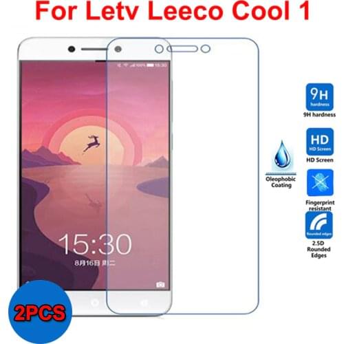 2PCS Glass For Leeco Cool 1 Tempered Glass Screen Protector Leeco Cool 1 Glass Letv Leeco Cool1 Scratch proof Phone Front Film