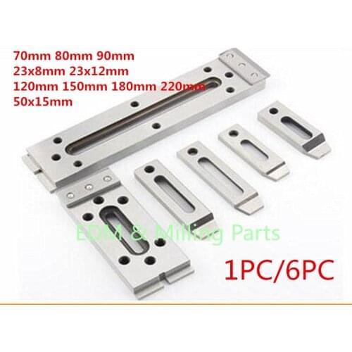 1PC/6PC Wire EDM M8 M10 Steel Jig Holder Clamp 70mm 80mm 90mm 120mm 150mm 180mm 220mm 23x8mm 23x12mm 50x15mm For CNC Sodick DWC