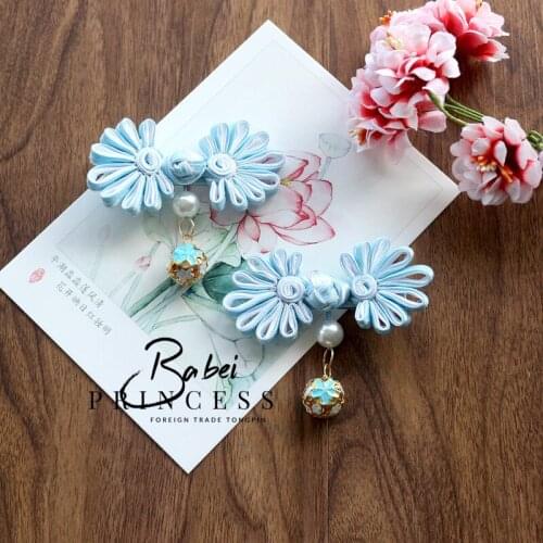 Restoring ancient ways Pet hair accessories in the New Year Lotus Buckle tassel Dog/baby headdress hairpin Pet Supply 20PCS