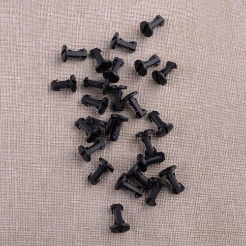 25pcs LR012844 Car Bumper Trim Tow Eye Cover Clip Fastener Black Fit for Land Range Rover 2010 2011 2012 2013 2014