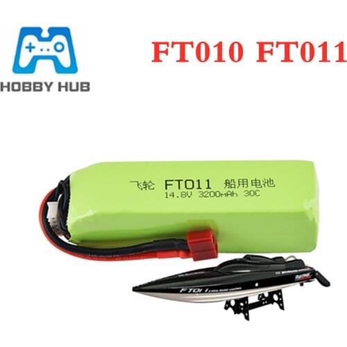 Battery For Feilun FT010 FT011 RC high speed Boats toy Accessories 4S 14.8V 3200mAh lipo Battery with T plug 1pcs to 5pcs