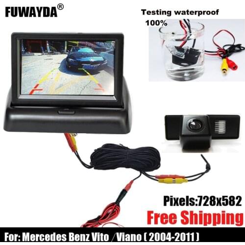 Free shipping!CAR REAR VIEW REVERSE BACKUP SONY CHIP CAMERA FOR Mercedes Benz Vito ( 2004-2011)/Mercedes Benz Viano ( 2004-2011)
