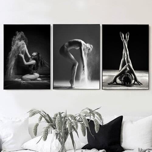 Ballet Modern Dance Girl Vintage Nordic Posters And Prints Wall Art Canvas Painting Decoration Pictures For Living Room Decor