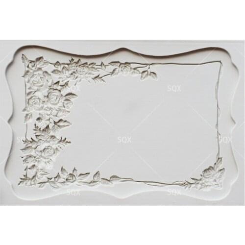 Large Box Greeting Card Roses Chocolate Cake Baking Molds,Moule Silicone,Cake Decorating Tools Pastry Tools Kitchen Acce