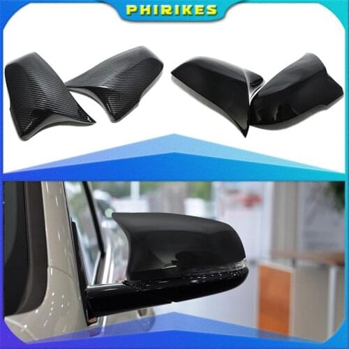 For BMW X1 F48 F49 Rear View Side Mirror Cover 1 Series F52 2 Series F45 F56 X2 F39 Z4 G29 Carbon fiber pattern Accessories
