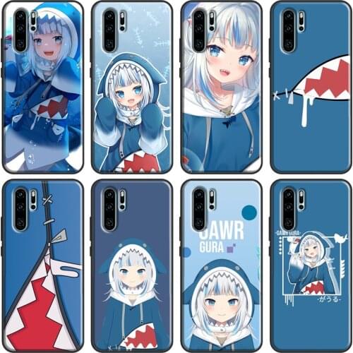Gawr Gura Hololive Anime Case For Huawei Nova 5T P Smart 2019 2021 P20 P40 P30 Pro Mate 20 Lite Honor 8X 9X 8A 10i