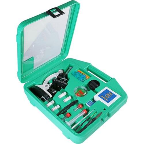 Digital Microscope 100X-1200X Kids Students All-Metal Microscope Biology Scientific Lab Microscopic Magnifier with Accessories