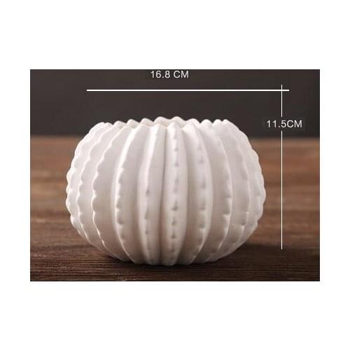 DECORATION SIMPLE FIGURINE CREATIVE CERAMIC CRAFTS SIMULATION CACTUS PUT CERAMIC ORNAMENTS SMALL FLOWER POTS DECOR