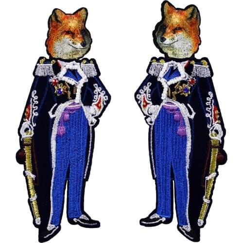 5pair Beading Crystal F Duke Soldier Embroidery Fabric Patches Iron on Applique Badges Sticker Clothes DIY Sewing TH691