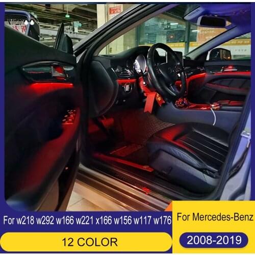 For Benz S GLE GLS CLS W166 W292 X166 W218 W212 C218 W212 Class Ambient light 3 upgrad 12 Colors Interior illumination LED Lamp