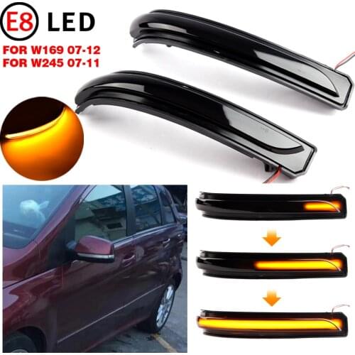 For Mercedes Benz A B Class W169 W245 2008-2012 Facelift Led Rear View Side Mirror Dynamic Turn Signal Lights Light Indicator