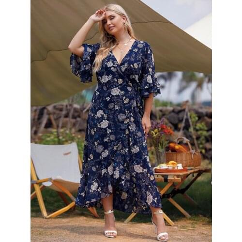 Летние платья с запахом Huashang China At AliExpress