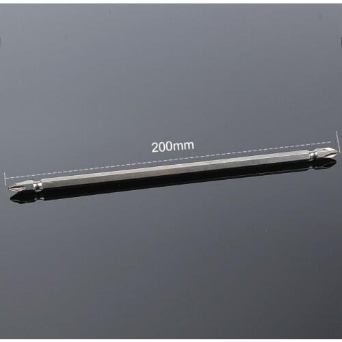 1pcs 1/4"PH2 Phillips Dual Ended Screwdriver Bits Set Screw Driver Bit Kit 200mm Hex Shank Magnetic Tip