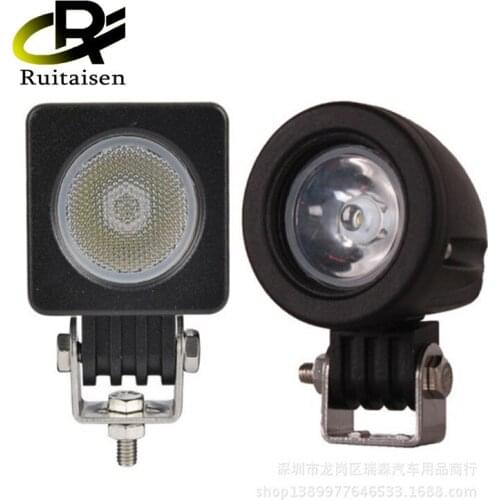 Round square 3 inch 10W led car work light off-road vehicle modified ceiling light led car light