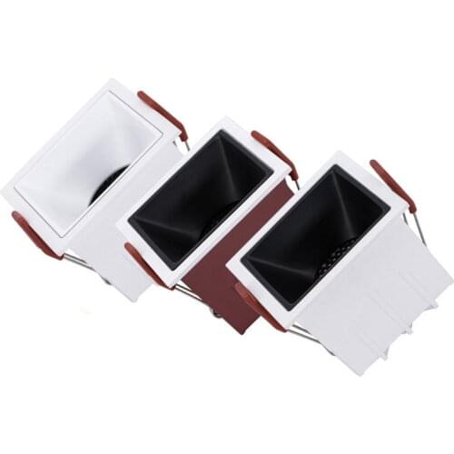 Square Frameless COB Recessed dimmable Downlight 5W 7W 9W 12W 15W 20W LED Ceiling Spot Light for Bedroom Living room Kitchen