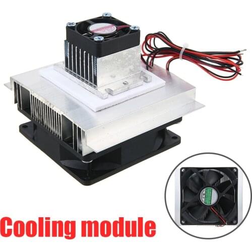 MAYITR 1pc Semiconductor Refrigeration Module 12V 6A Thermoelectric Peltier Refrigeration Cooler Fan Cooling System Kit