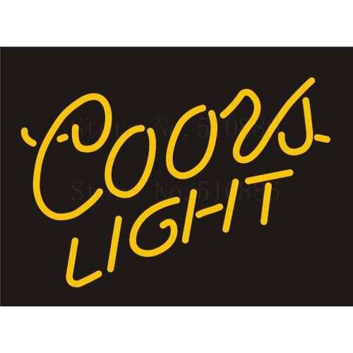 NEON SIGN For Coors Light Coois Beer Wine Real GLASS Tube BAR PUB Disco Signboard Display Decorate Store Shop Light Signs 17*14"