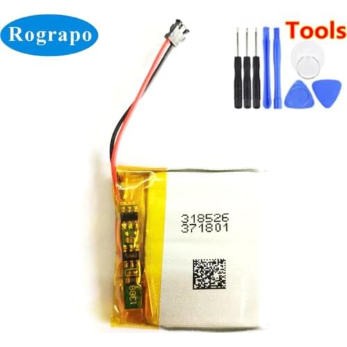 New 3.7V Li-Polymer Battery For TomTom Spark Running Watch Acumulator 2-wire Plug+tools